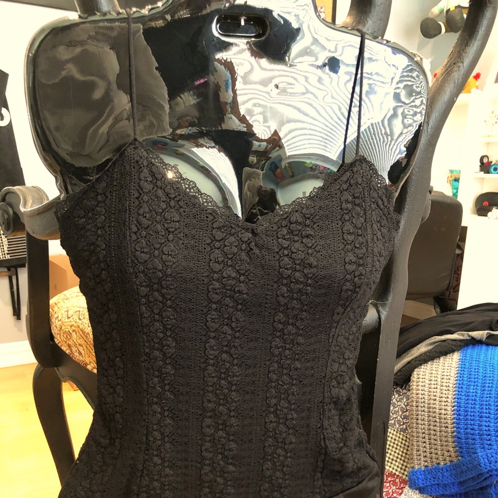 Black lace bodysuit